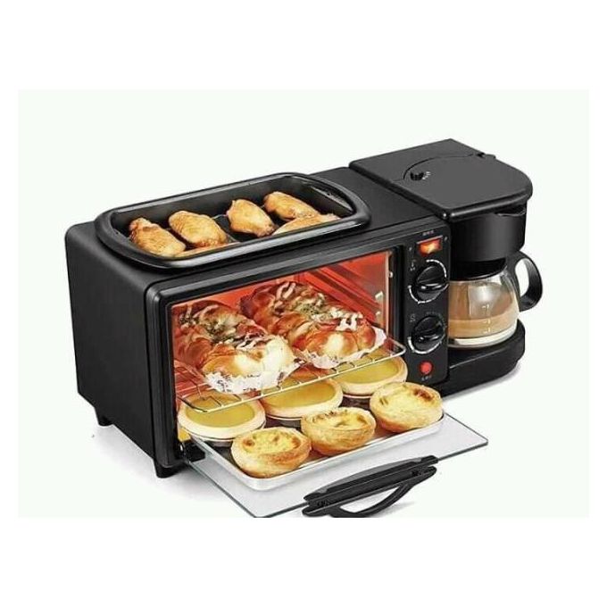 🔥50% off, today only!🔥Avinas 3 in 1 Breakfast maker machine- -16L Red & Black