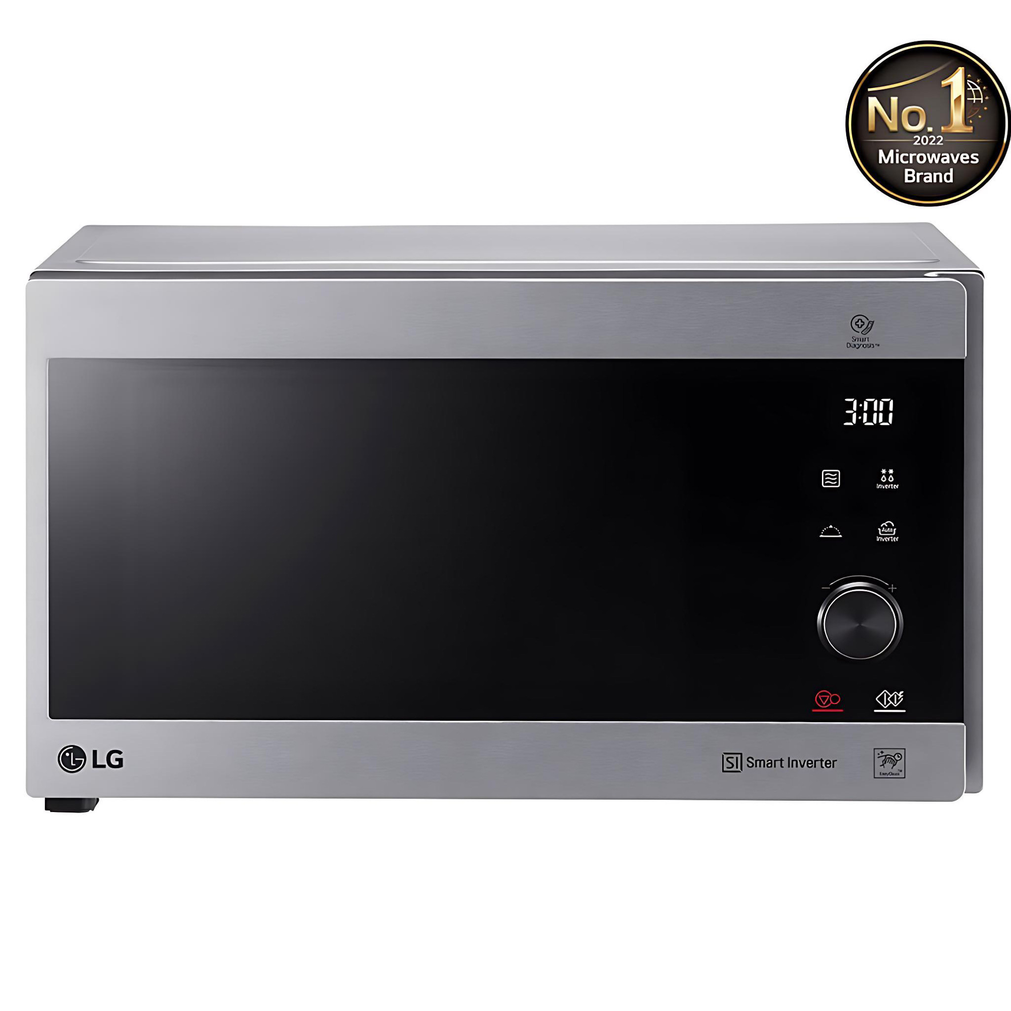 🔥GHANA SHOPPING FESTIVAL🛒LG NeoChef 42L Smart Inverter, Even Heating and Easy Clean Microwave Oven, Stainless Steel Grey color -  MH8265CIS / MH8265DIS - Black color