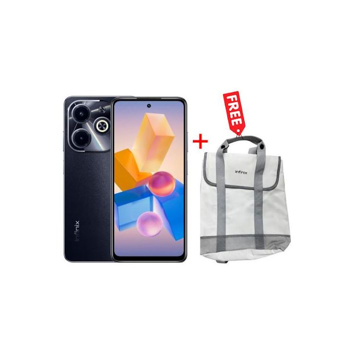 Infinix Hot 40i - 6.78'' - 256GB ROM - 8GB RAM - 50MP Rear/8MP Front - 5000mAh - Black + 12 Months Warranty +Free Infinix Bag