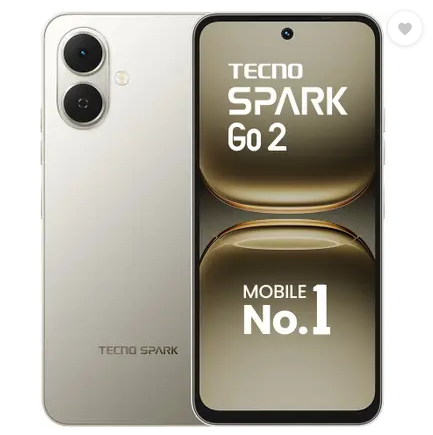 TECNO SPARK Go 2 4GB+4GB*/64GB, IP64, 6.67" HD+, 120Hz Smooth Display, 5000mAh, 18W Charging