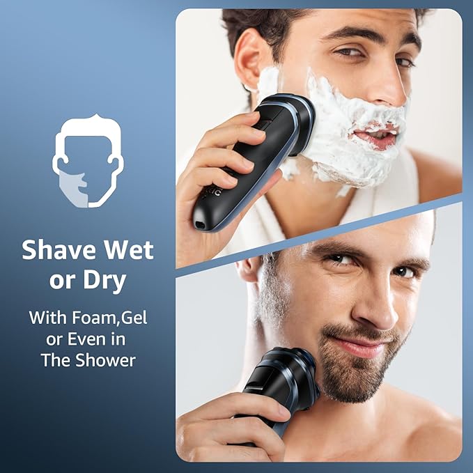 🔥Hot Sell🔥 Best gift for Men🎁Rechargeable Electric Razor-Hypoallergenic Blades