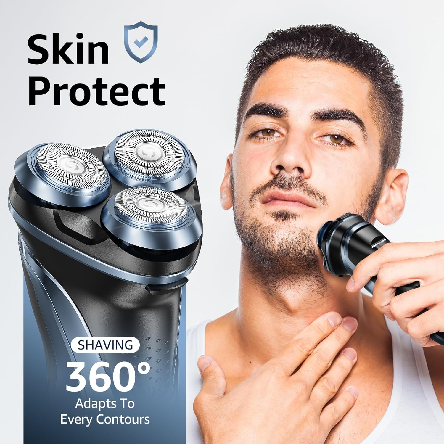 🔥Hot Sell🔥 Best gift for Men🎁Rechargeable Electric Razor-Hypoallergenic Blades