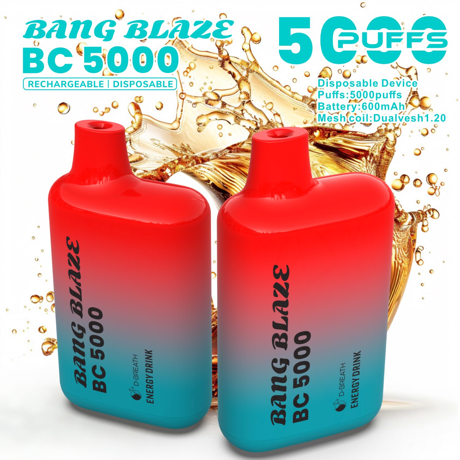Bang Blaze BC5000 5K Puffs 2% 3% 5% Disposable Vape