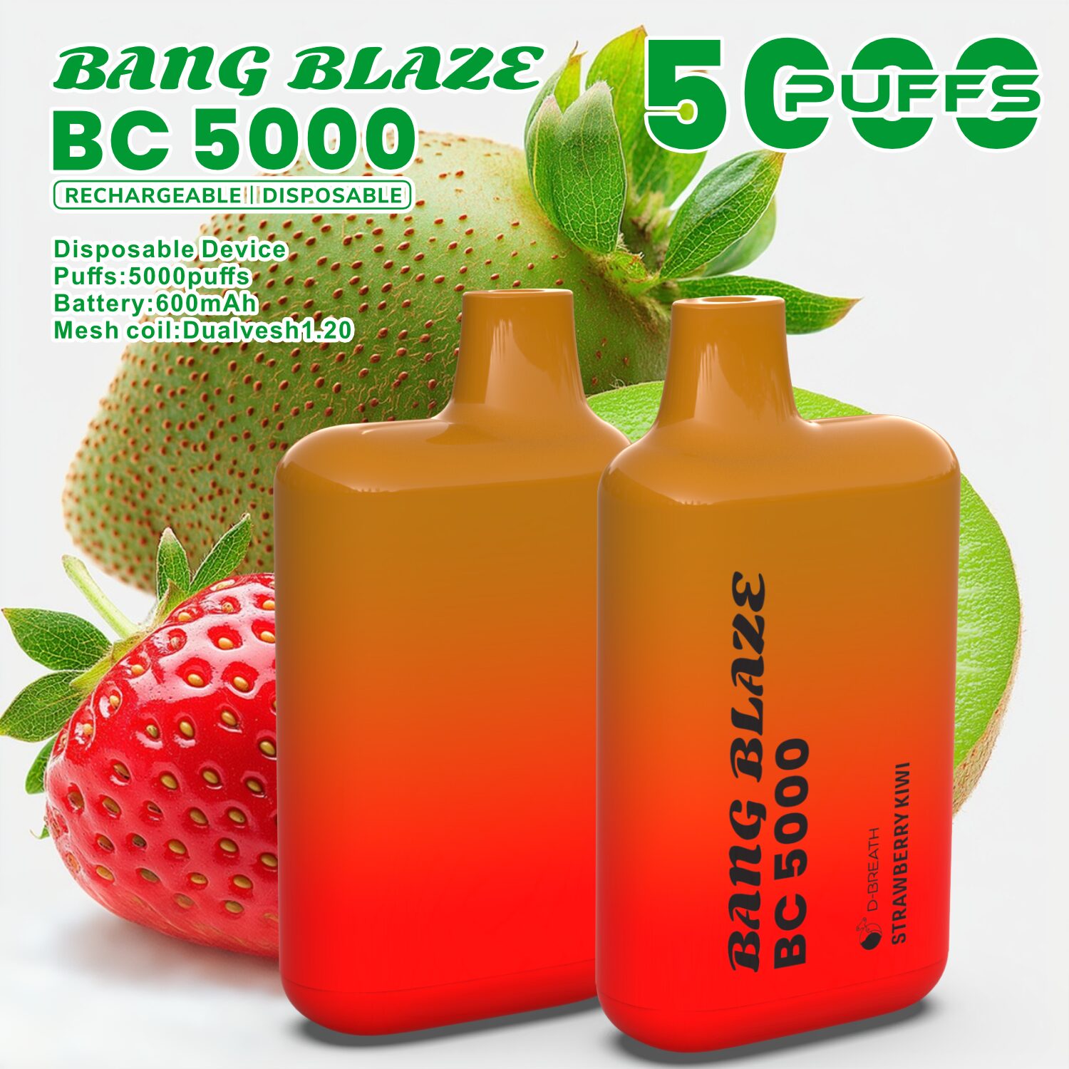 Bang Blaze BC5000 5K Puffs 2% 3% 5% Disposable Vape