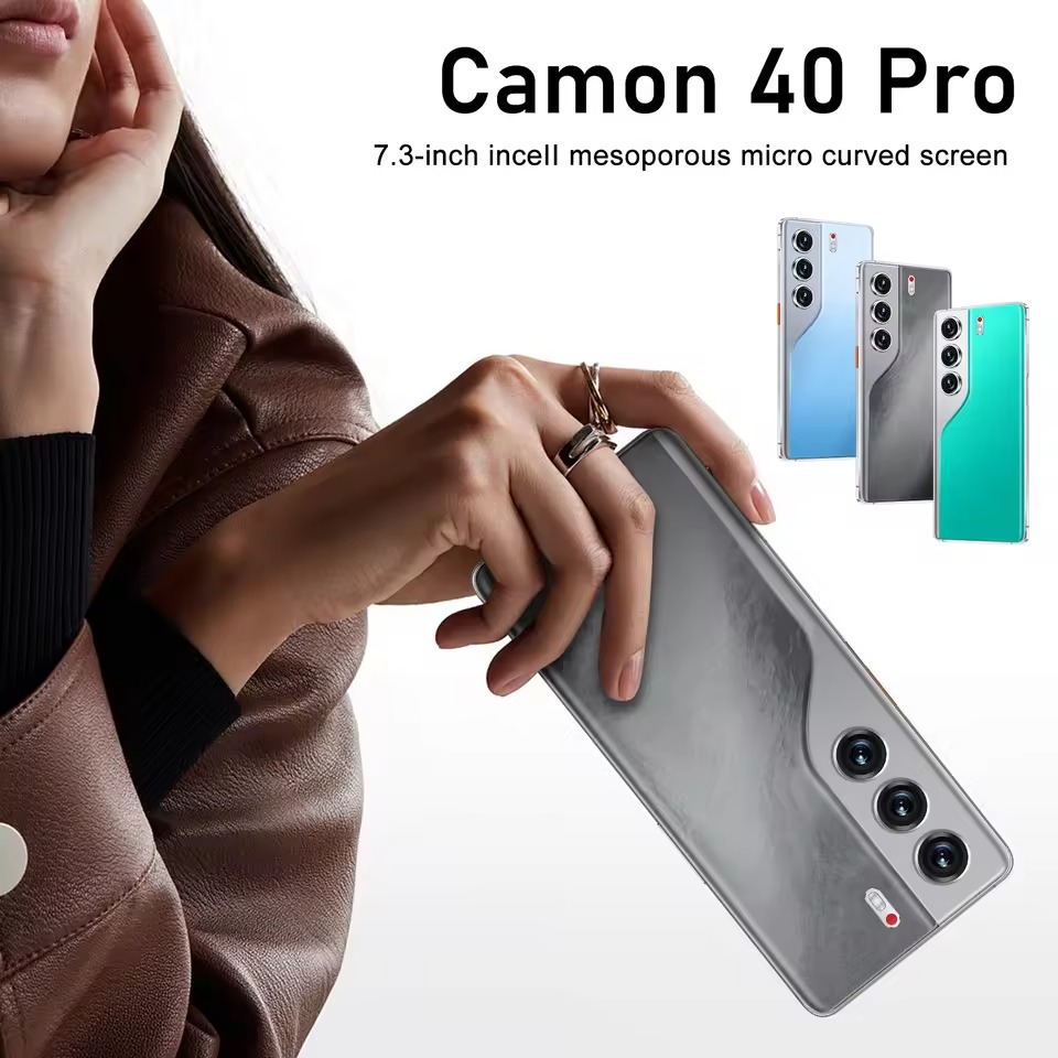【🔥 Best Seller】TECHNO CAMON 40 PRO Original 5G 50MP+50MP Shot 45W Charge Cell Phone