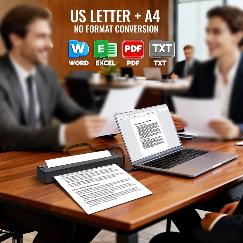 2026 New 2-In-1 Tattoo Stencil And Document Printer, Wireless Wireless Thermal Printer - HD Fast Transfer, Portable Easy-To-Use for Tattoo Artists/Shops, Travel, Home, Office