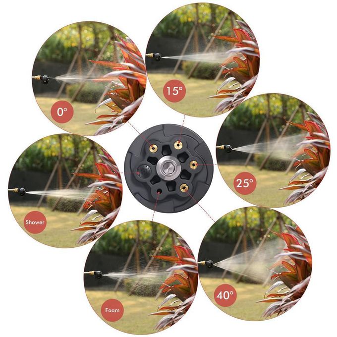 Mythco Cordless Portable 300W Pressure Washer, 6 In 1 Nozzle