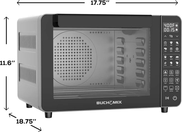 All in One Large Capacity Professional Dehydrator & Air Fryer Oven -25Q