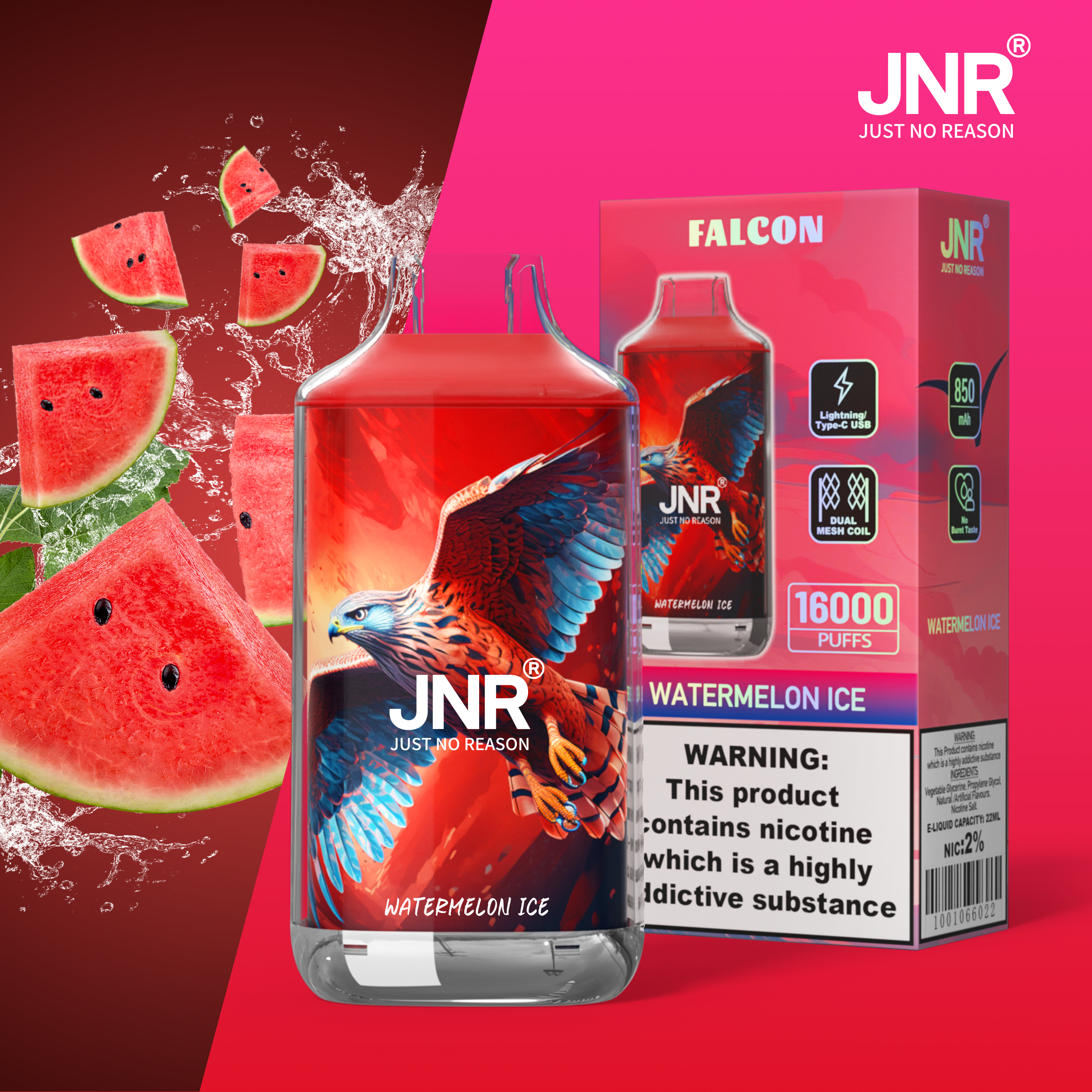 JNR Falcon 16000 Puffs Disposable Vape