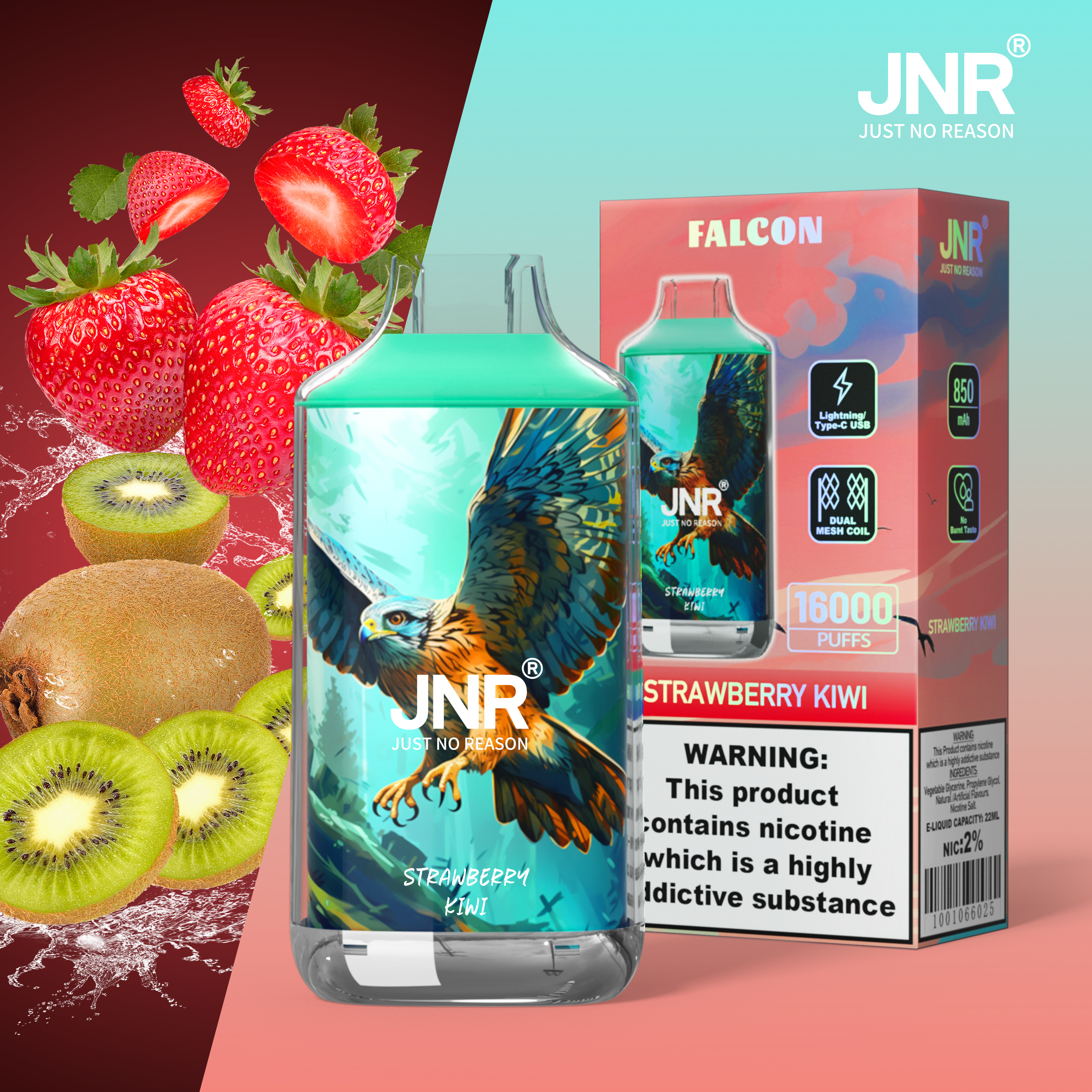 JNR Falcon 16000 Puffs Disposable Vape