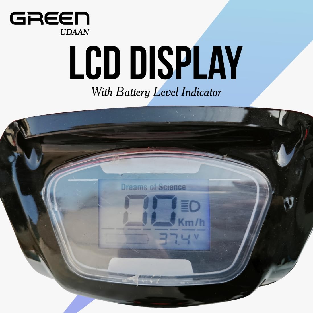 🎉【10th Anniversary】【Limited to 10 units at a special price】Green Udaan Low Speed Electric Scooter Non RTO 30KM Range White with Portable Charger