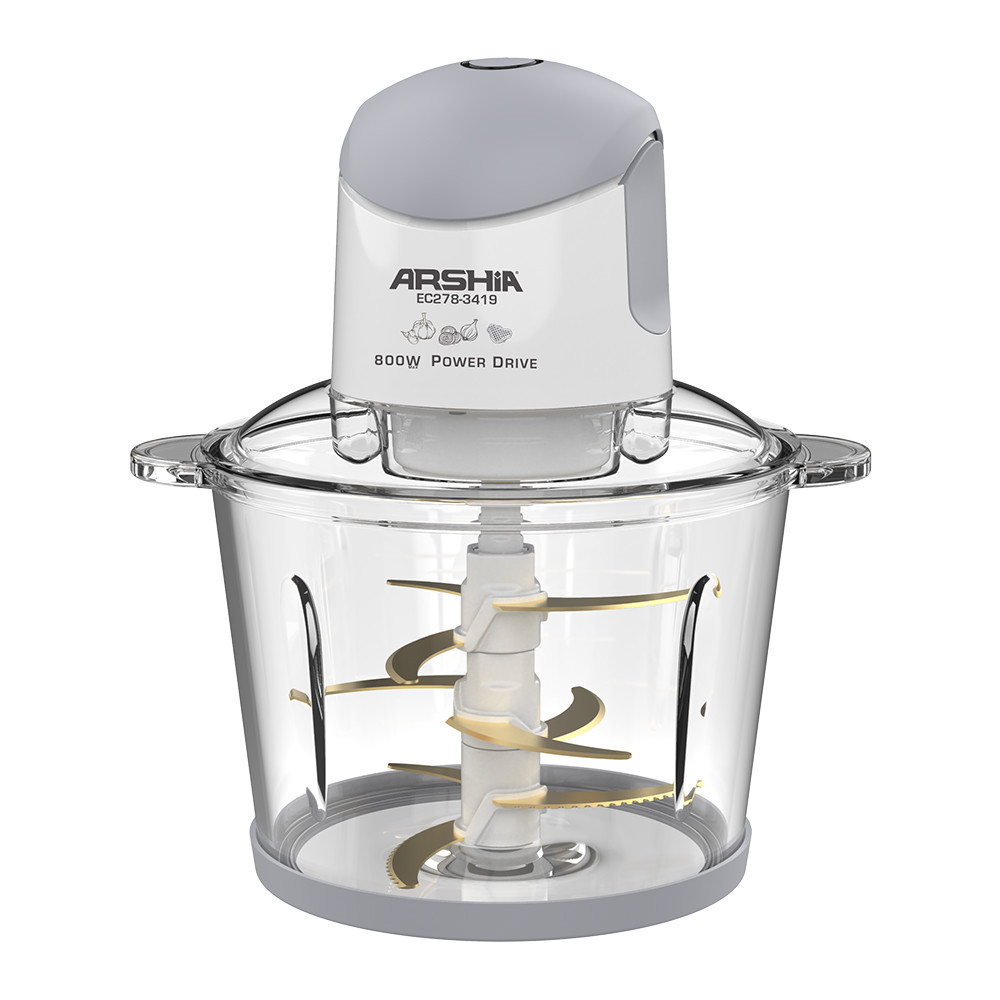 🎉GH₵ 98🔥 Lowest price ever 🔥 Arshia Electric Chopper 3L (White) with Two Versatile Bowls