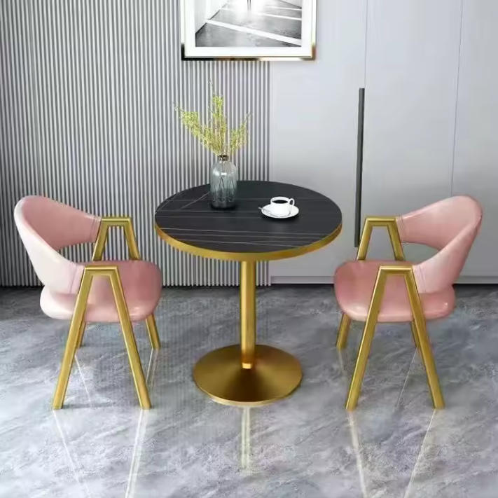 🔥 Hot Sale Good Price Color Options Small Round Dinning Table and Chair Set Conference Table Wholesale
