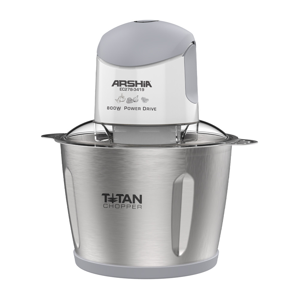 🎉GH₵ 98🔥 Lowest price ever 🔥 Arshia Electric Chopper 3L (White) with Two Versatile Bowls