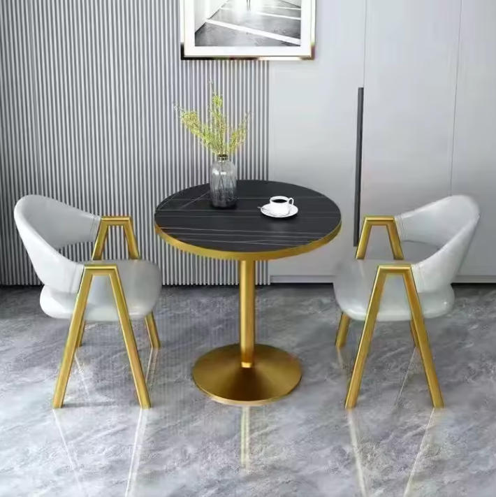 🔥 Hot Sale Good Price Color Options Small Round Dinning Table and Chair Set Conference Table Wholesale