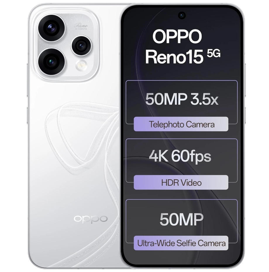 🎉 [Last Day For Clearance] Oppo Reno15 5G (8GB RAM 256GB Storage) 7 Gen 4 Processor Global Version.