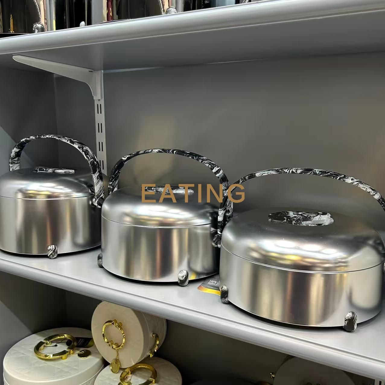 🔥🔥🔥【Factory clearance sale, 3 items for only GH₵ 98】Forever Gold EM Promotional 5L 3PCS Luxury Set Food Thermo Container Affordable Price Insulated Food Warmer