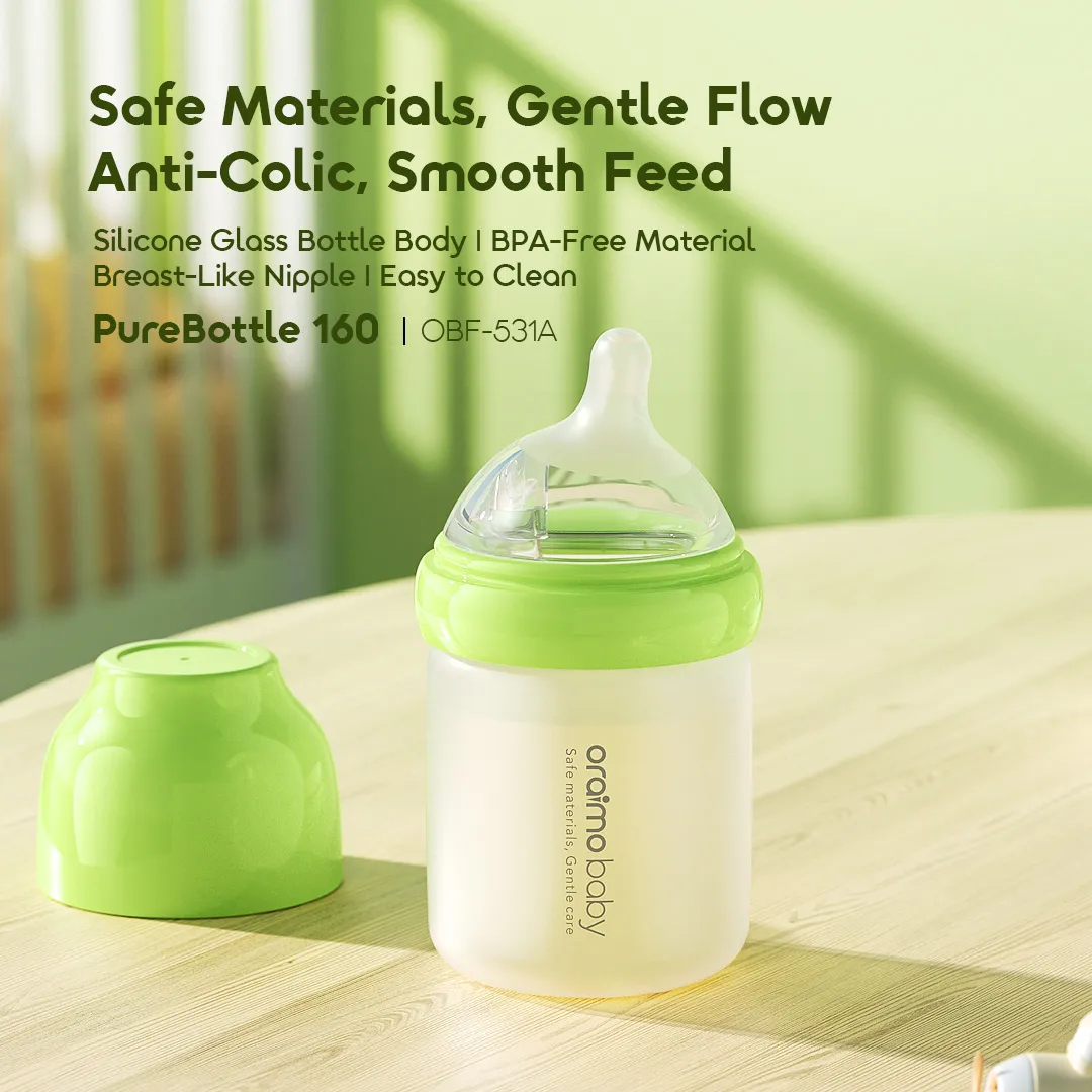 oraimo PureBottle-160 Safe Materials, Gentle Flow Baby Bottle