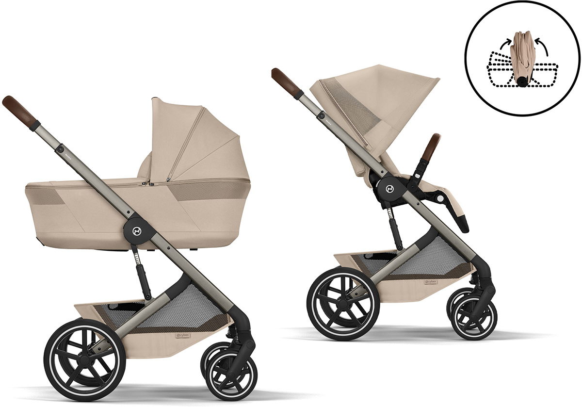Cybex Priam 4.0 - Multifunctional Stroller, 2-in-1 Set with 3-in-1 Upgrade Option