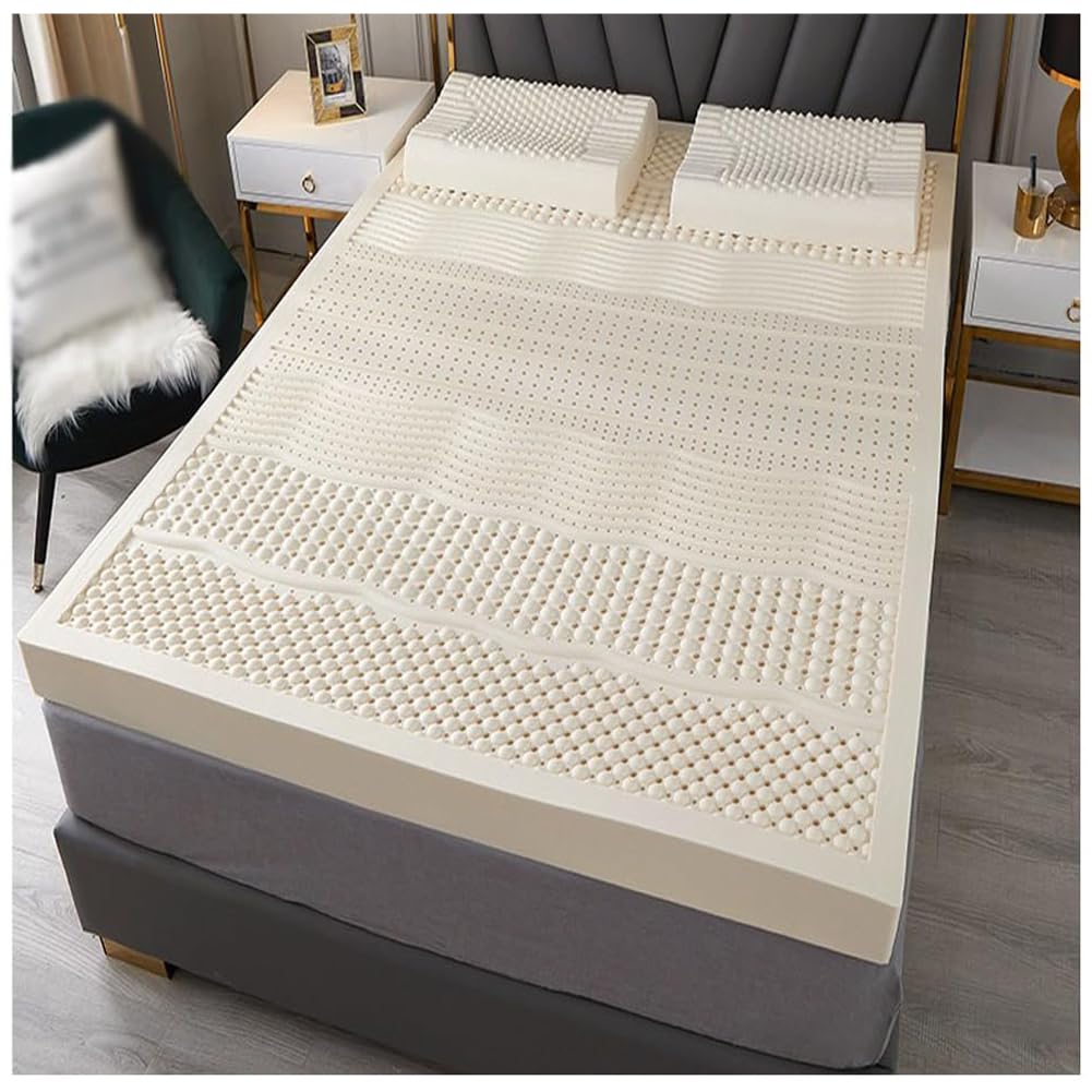 N/A 100% Natural Latex Mattress,Compression And No Deformation,Honeycomb Pore Ventilation,Soft And Comfortable,3In Latex Mattress
