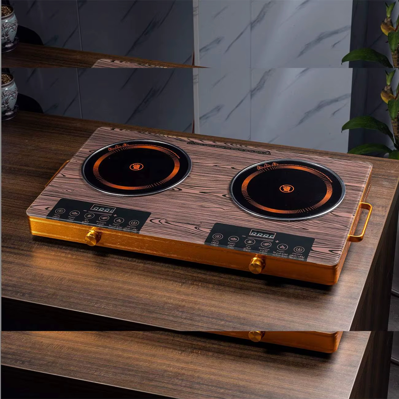 In Stock 3500W Household Electric Stove Infrared Hot Plates Multifunction Digital Burner Induction Cooker Glass Ceramic Cooktop