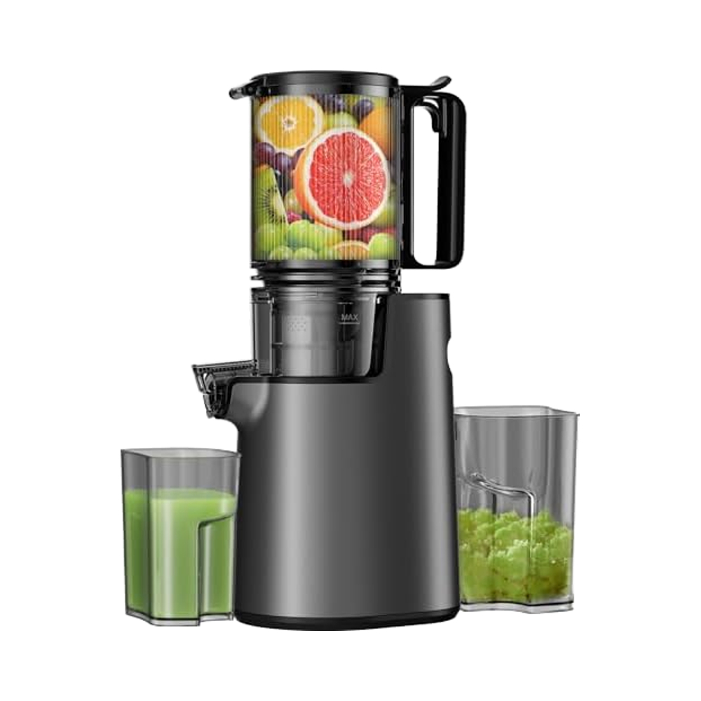 Wide feed trough, 250W/200W, cold-press slow juicer, easy to clean, suitable for whole fruits and vegetables, high juice yield