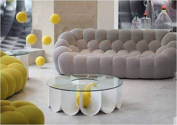 1+1Modern minimalist foam sofa set (2 pieces)
