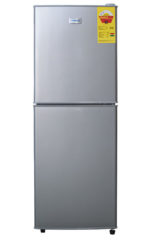 Nasco 116 Litre - NASD2-14FL Bottom Freezer-Double Door Fridge - Silver