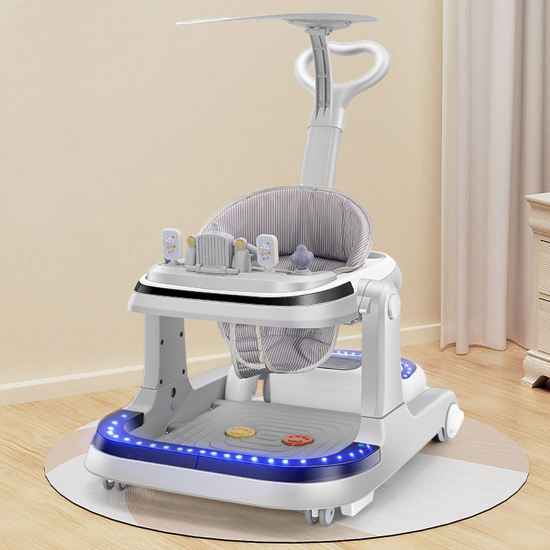 Remote-controlled electric baby walker with music and lights / rolling music baby walker