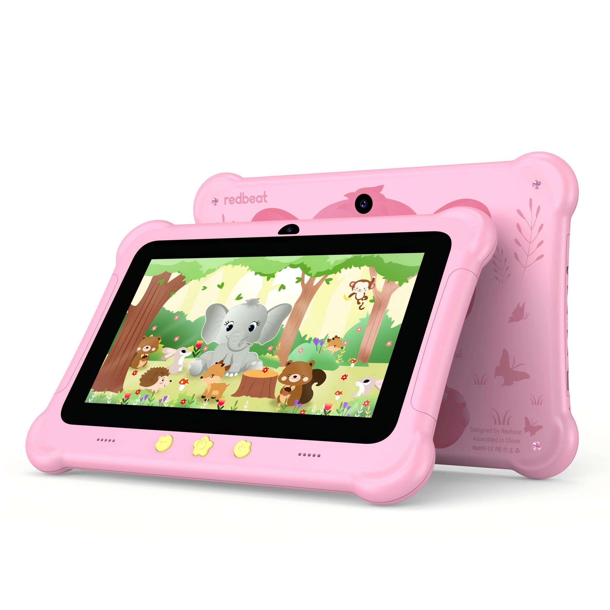 Kids' Tablet, 7-inch Android Tablet, 6GB+32GB (Expandable to 512GB) Educational Tablet for Kids, with SIM Card Slot and Protective Case, Wi-Fi, Parental Controls, Eye Protection, Dual Cameras, 3G/2G Cellular Connectivity