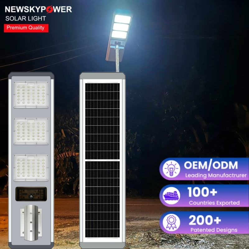 H300 H400 All-in-One Solar Lights, Lithium Iron Phosphate Batteries