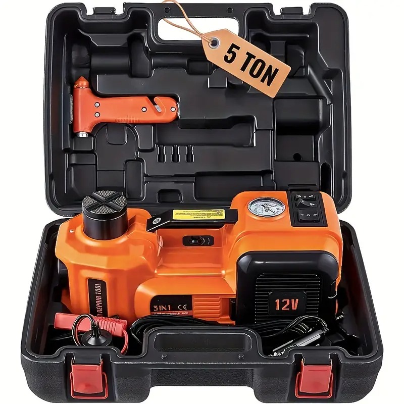 ⏰DÉSTOCKAGE !⏰Cric électrique pour voiture, 5 tonnes/4999kg