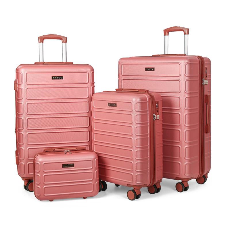 💥Offre spéciale à durée limitée : 49 % de réduction !💥 Ensemble de 4 bagages, valise extensible en ABS avec serrure TSA