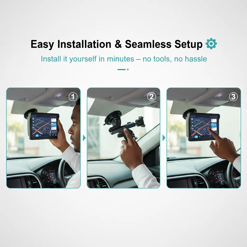 💥Drop price: GH₵ 300 only!💥Carscreen 7-Inch Touchscreen Car Stereo 🚗📱 | Easy DIY Installation ⚙️ | Built-in Microphone 🎤 | Supports iPhone & Android Seamlessly