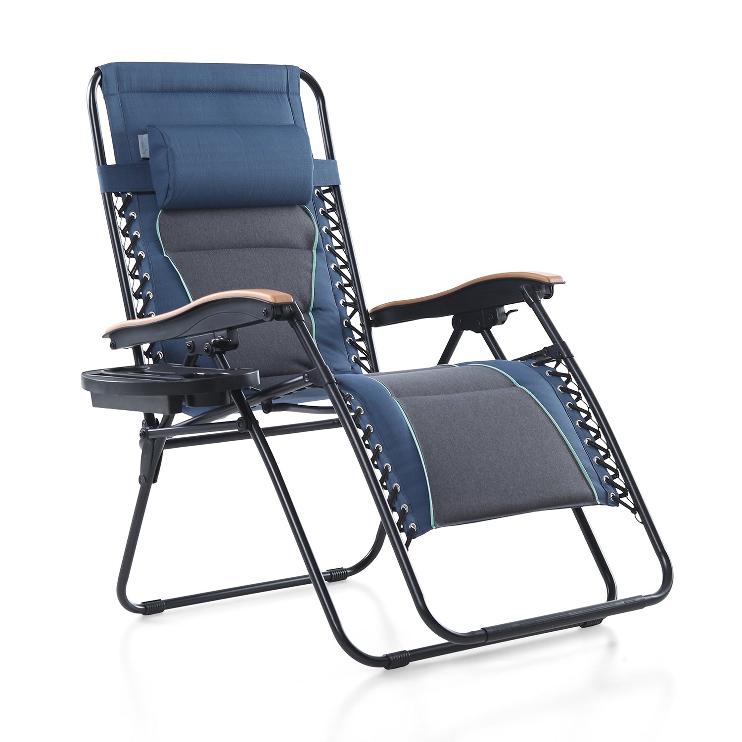 [Limited time sale] PHI VILLA Oversize Padded Adjustable Zero Gravity Chair with Cup Holder