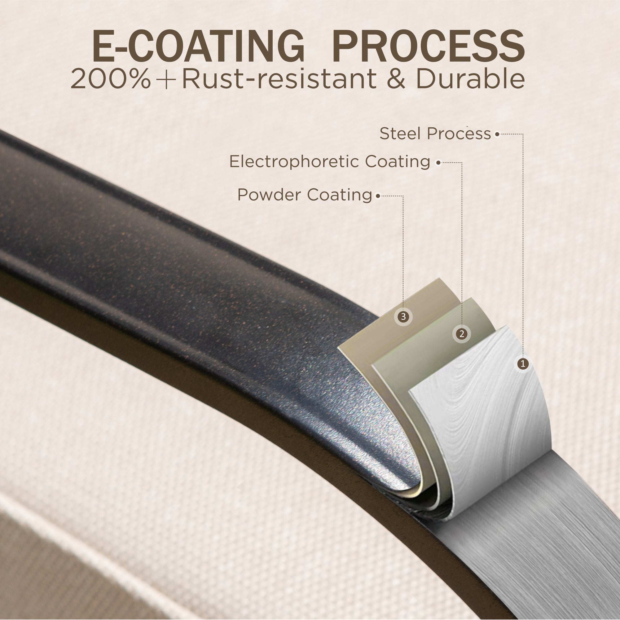 [Limited Time Offer] Phi Villa 4-Seater Patio Elegant Steel Sofa With Square Fire Pit Table