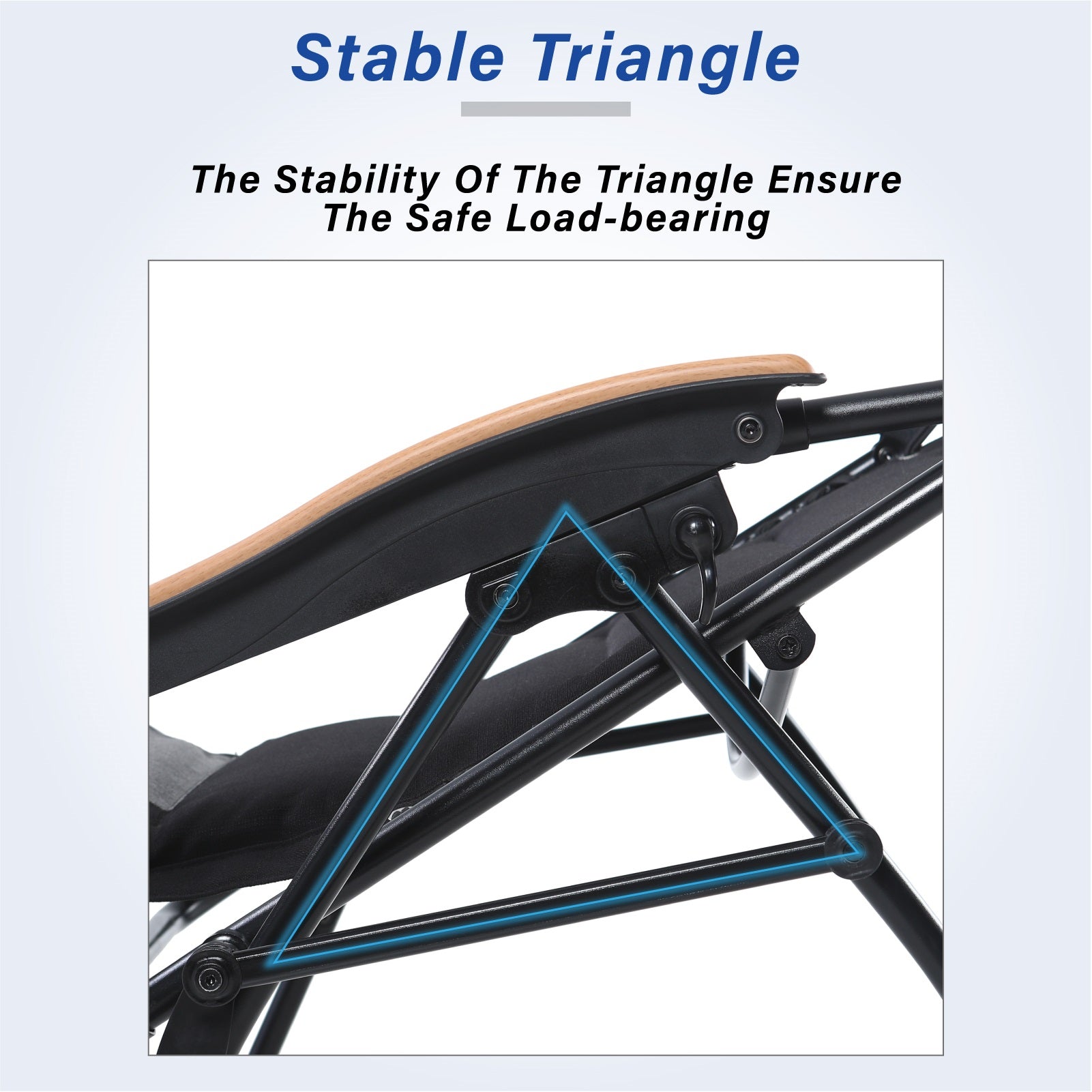 [Limited time sale] Phi Villa Patio Padded Oversize Recliner Zero Gravity Chair with Cup Holder