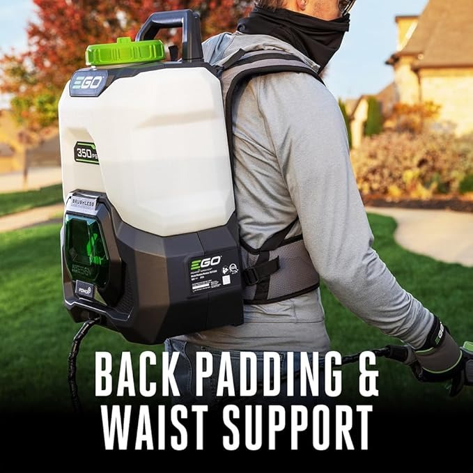EGO POWER+ 4 Gallon, Backpack Sprayer for Lawn and Garden, Electric Pump, Battery and Charger Included - BSP3500