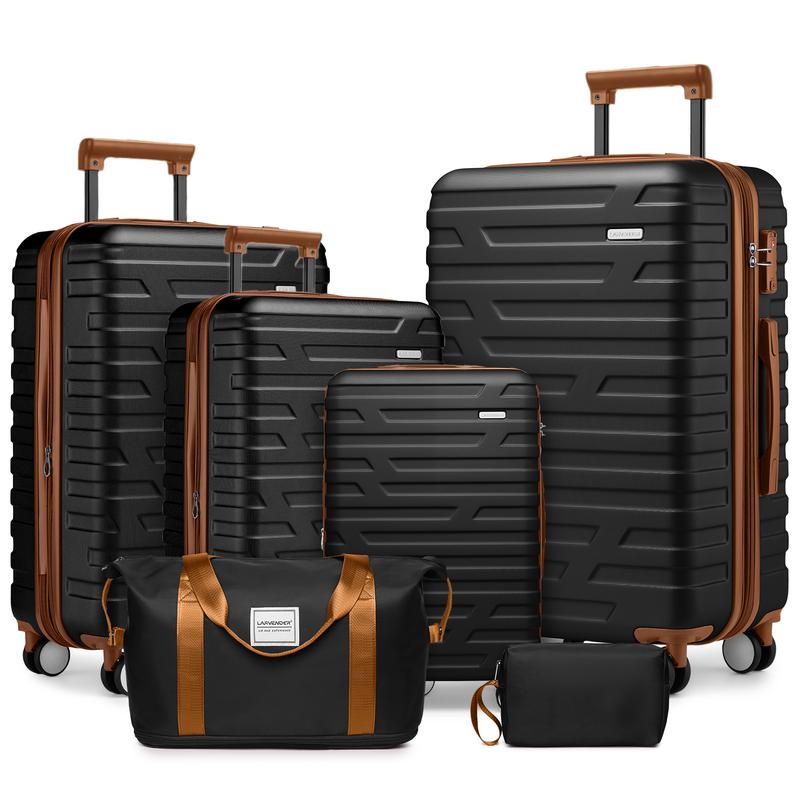 ⏰CLEARANCE SALE!⏰Luggage 6 Piece Sets Hardside Expandable Suitcases with Spinner Wheels TSA Lock