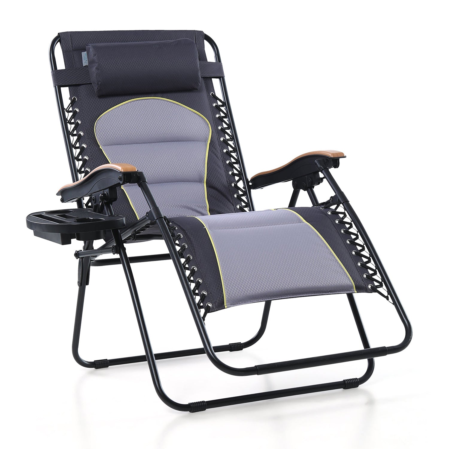 [Limited time sale] PHI VILLA Oversize Padded Adjustable Zero Gravity Chair with Cup Holder