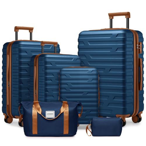 ⏰CLEARANCE SALE!⏰Luggage 6 Piece Sets Hardside Expandable Suitcases with Spinner Wheels TSA Lock