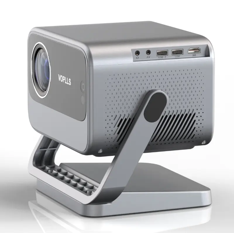 💥Discounted price GH₵ 399💥VOPLLS Native 1080P Projector, 3D DoIby Sound Auto Focus and Auto Keystone Video Projector, WiFi and Bluetooth Movie Projector, Huge Display and 50% Zoom