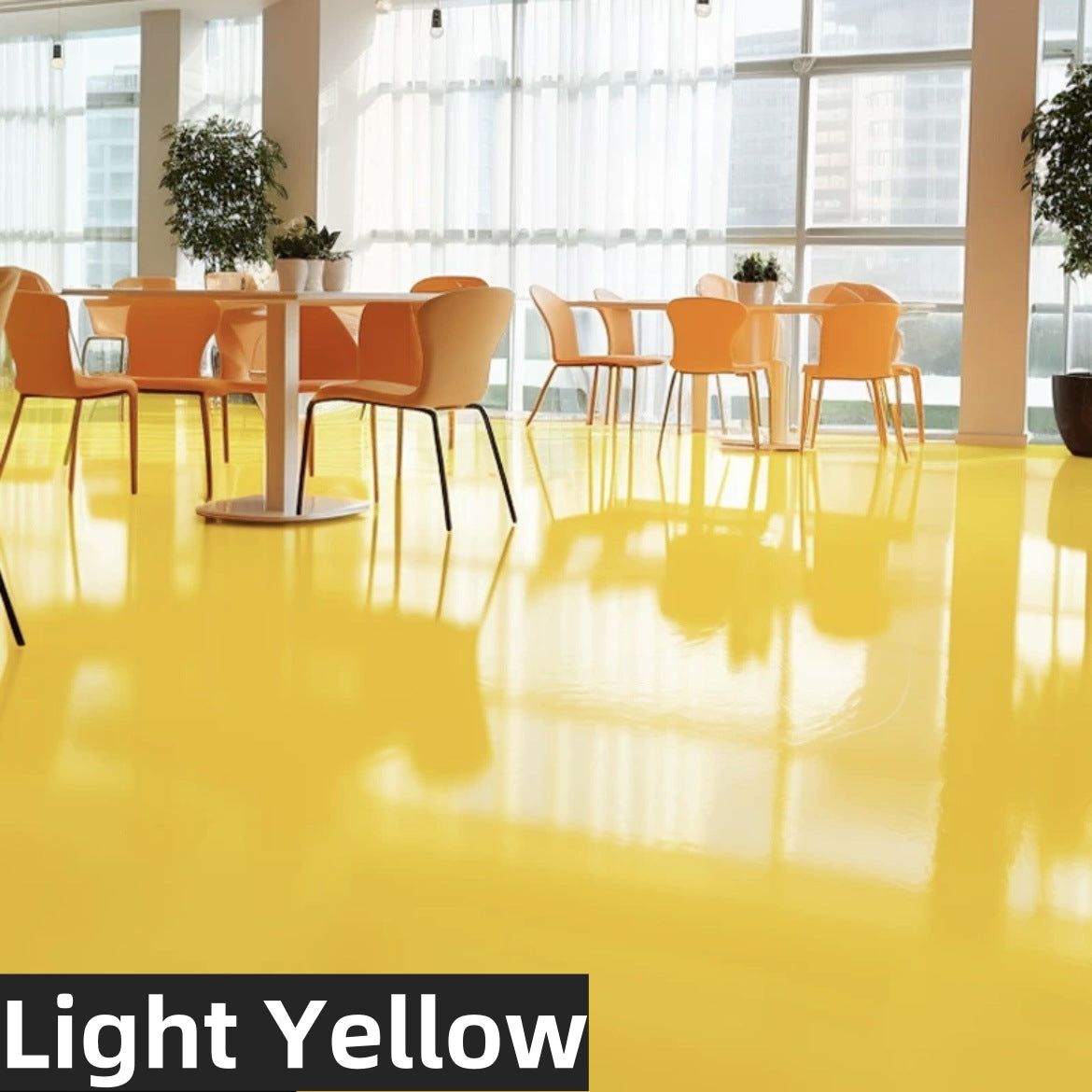 Peinture pour sols à base d'eau, antidérapante et à séchage rapide