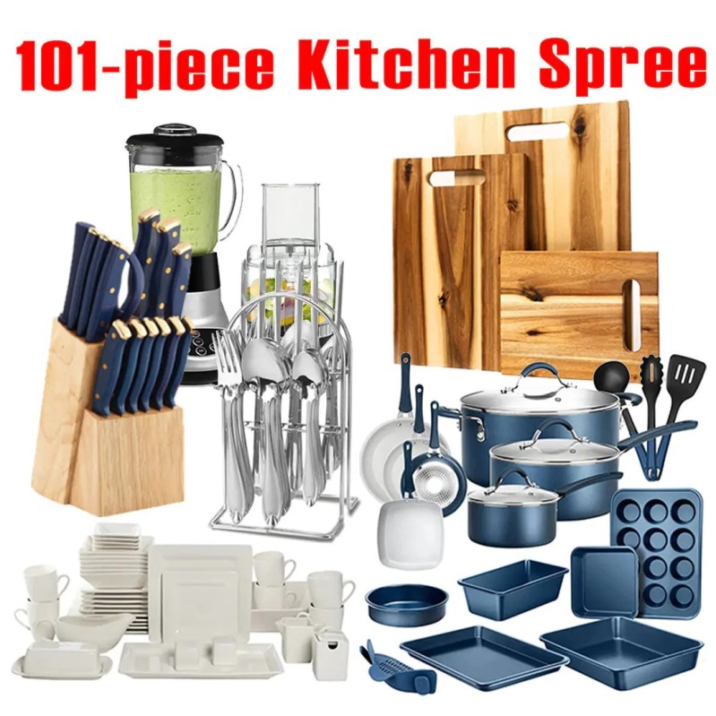 💥Limited-time Promotion, 101-piece Kitchen Spree, Meeting All The Needs Of The Kitchen