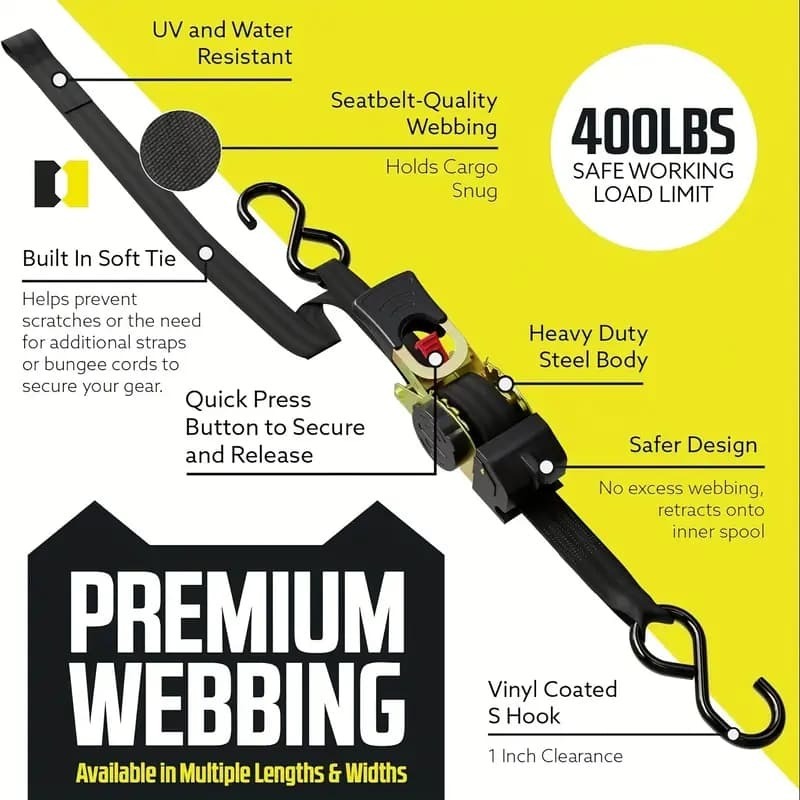 Retractable Ratchet Strap (2025 Special Deal💙)