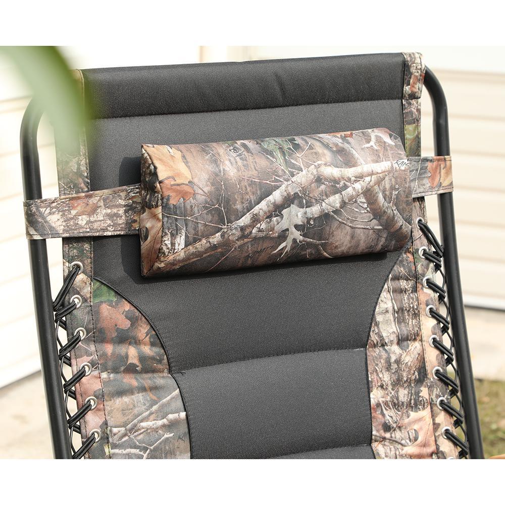 [Limited time sale] PHI VILLA Oversized Padded Zero Gravity Chair Adjustable Recliner With Cup Holder