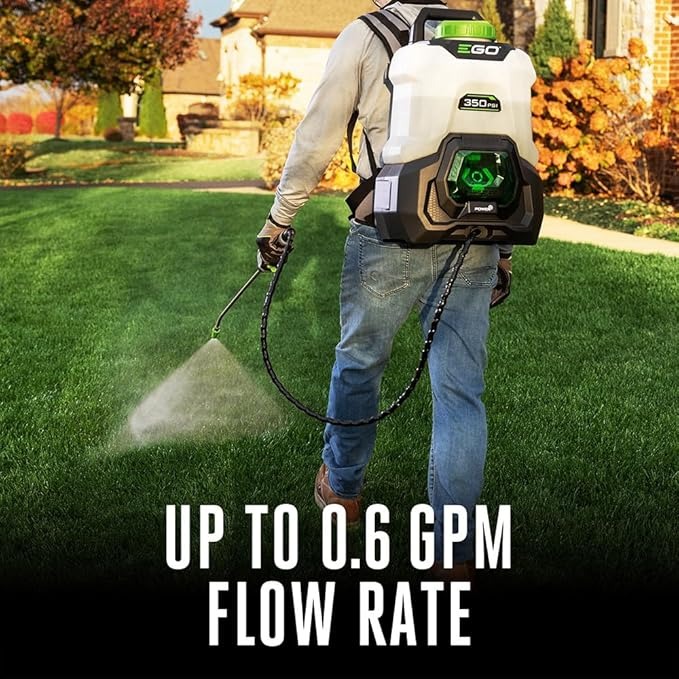 EGO POWER+ 4 Gallon, Backpack Sprayer for Lawn and Garden, Electric Pump, Battery and Charger Included - BSP3500