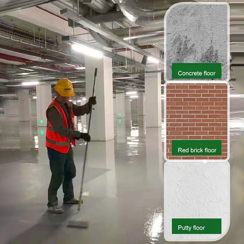 Peinture pour sols à base d'eau, antidérapante et à séchage rapide