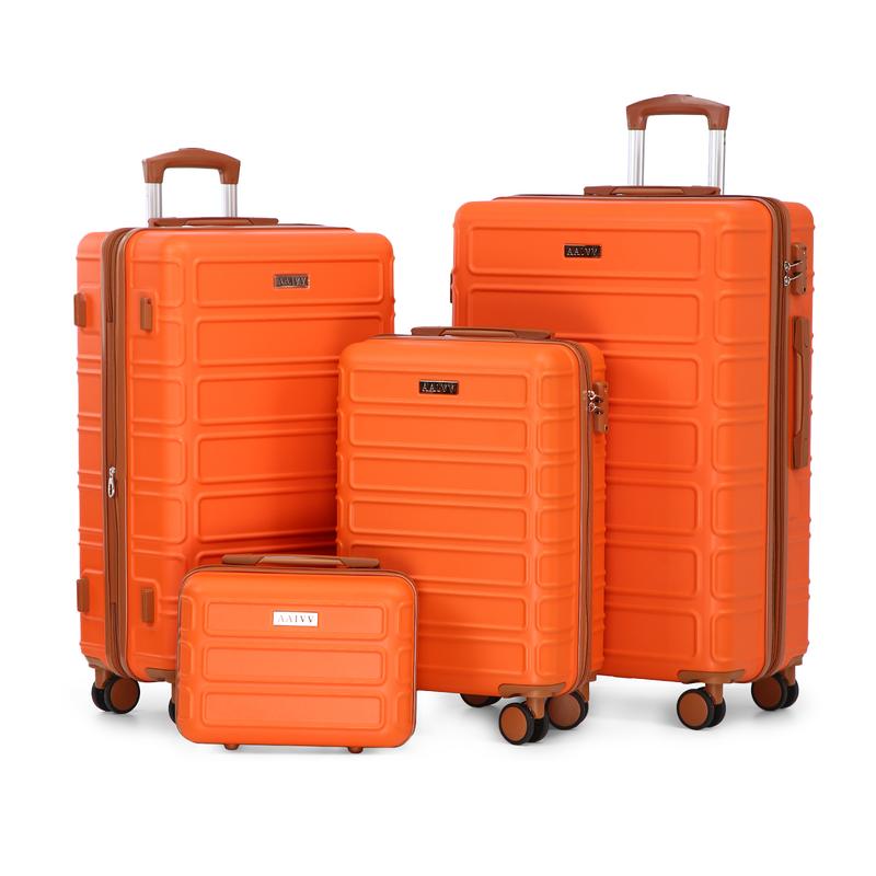 💥Offre spéciale à durée limitée : 49 % de réduction !💥 Ensemble de 4 bagages, valise extensible en ABS avec serrure TSA