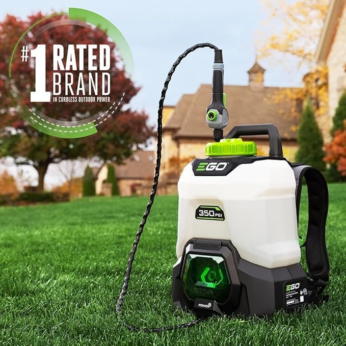 EGO POWER+ 4 Gallon, Backpack Sprayer for Lawn and Garden, Electric Pump, Battery and Charger Included - BSP3500